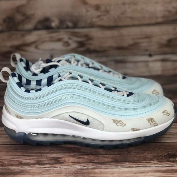 NIKE Air Max 97 G NRG U "Winged Foot" Men's Size 10 White Golf Shoes/Cleats New - Picture 2 of 11